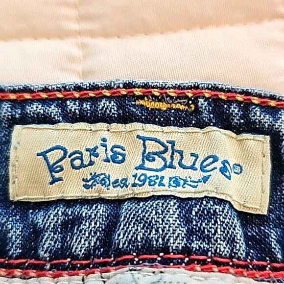 Womens Sz 23 Distressed Highrise Inseam 32 Wide Leg  100% Cotton Bootcut Jeans - Picture 4 of 12